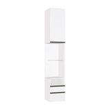 Mesa De Cabeceira Lado 1 Porta 2 Gavetas Branco C/branco