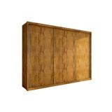 Guarda Roupa Casal 3 Portas De Correr E 6 Gavetas Paradizzo Gold Freijo Cumaru - Novo Horizonte