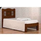 Cama De Solteiro Atenas De Madeira Angelim Castanho