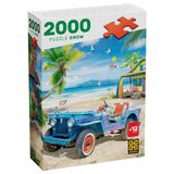 Quebra-cabeça Casa Na Praia 2000 Peças 70,4 X 97,8 Cm