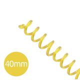 Espiral Para Encadernação Amarelo Transparente 40mm