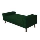 Recamier Baú Félix Solteiro 160 Cm Suede - Doce Sonho Móveis Verde