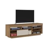 Rack Com Off White Para Tv Até 47&quot; Pés Prateleira