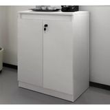 Balcão Para Escritorio 02 Portas Me4149 Branco Branco