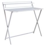 Mesa Dobravel Estilo Industrial Sw014 Branco Pp Branco