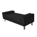 Recamier Baú Félix Solteiro 120 Cm Corano - Doce Sonho Móveis Preto