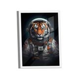 Quadro Tigre Astronauta -- Br Artes