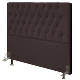 Cabeceira Cama Box Casal 160cm Diamante Sintético J02 Marrom