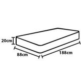 Cama Box De Casal Portobel Roma Com Molas Ensacadas 60x138x188cm