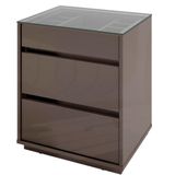 Mesa De Cabeceira 3 Gavetas 010023 Cinza Perola Dcasa Cinza Perola
