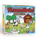 Jogo Da Memória Fazendinha Em Madeira - 40 Peças - Pais E Filhos