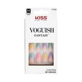 Unhas Postiças Kiss Ny Voguish Fantasy Bailarina Médio 28un