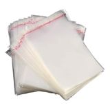 200 Saquinhos Adesivos Transparentes 8x7 - Alta Qualidade