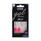 Unhas Postiças Gel Fantasy Jelly Médio - Kiss New York