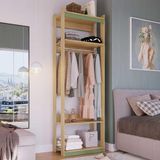 Closet Organizador Com 4 Prateleiras E 1 Cabideiro 2,18 M Savana Com Alecrim- Argila Savana