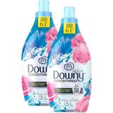 Kit Com 2 Amaciante Concentrado Brisa De Verão Downy 1,5l