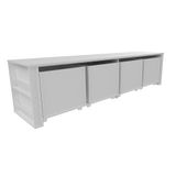Organizador Infantil Com Baús E Porta Livros Dennis 100% Mdf