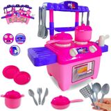 Cozinha Infantil Kit 3 Com Pia E Fogão - Alta Qualidade