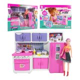 Cozinha Infantil Completa Rosa 243b Lua De Cristal