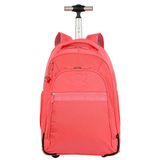 Mochila Carrinho Paul Frank T03 Neon Papaya 2 Compartimentos