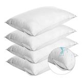 Kit 5 Capa Travesseiro Impermeável Antiácaro Branca 49x69cm