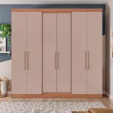 Guarda Roupa Casal Bartira Napoli Up 6 Portas 4 Gavetas 4 Prateleiras