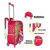 Mochila Escolar Infantil Luxcel Moranguinho Rodinhas 65cm