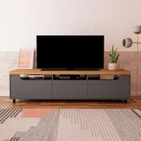 Rack Mercury Para Tv De Até 75 Polegadas Com 2 Portas E 1 Gaveta Artely Móveis