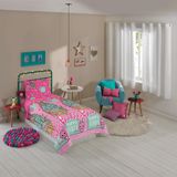 Jogo De Cama Barbie Infantil 3 Peças - Poliéster 100%