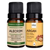 Kit Óleo Essencial Alecrim + Argan 10ml Natural