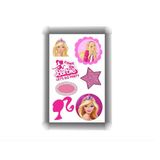 Tatuagem Temporária Barbie Aniversário Infantil (3 Un)