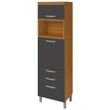 Paneleiro Princesa 2 Portas, 3 Gavetas E Prateleiras 64cm Nesher
