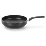Frigideira Wok Multiflon Induct Antiaderente Quartzo Preta 28 Cm