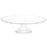 Prato Para Bolo Pearl Com Pedestal Em Cristal 31 Cm Wolff