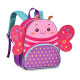 Mochila Infantil Clio Pets Borboleta Rosa 33cm