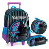 Mochila Rodinhas Wandinha Violoncelo Preta 43x33x16 Cm - Luxcel