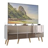 Rack Tv Até 50 Polegadas Retrô Com Espelhos Mp1082 Branco Natural