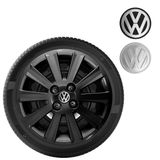 Calota Gol Voyage G5 G6 G7 Aro 15 Black - Grid Calotas