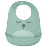 Babador De Silicone Com Pega Migalhas - Buba Verde 12094