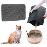 Tapete Higiênico Para Gato Coletor De Areia 30x45cm Preto