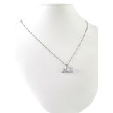 Cordão Feminino 1mm Elefantinho Banhado A Prata 925 - 50cm