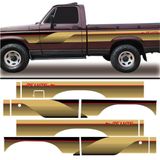 Faixa D20 Deluxe 95 96 Adesivo Lateral Chevrolet Cs Dourado Cor Dourado
