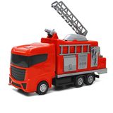 Caminhão Bombeiros Brinquedo 34cm Vermelho Plástico