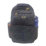 Mochila Escolar Feminina Notebook 15 M4322 Jeans Preta 48x32x22 Cm