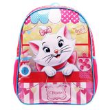 Mochila Infantil Gata Marie Disney Escolar Tamanho M