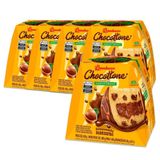 Kit 5 Chocotones Bauducco Chocolate Com Avelã - 450g