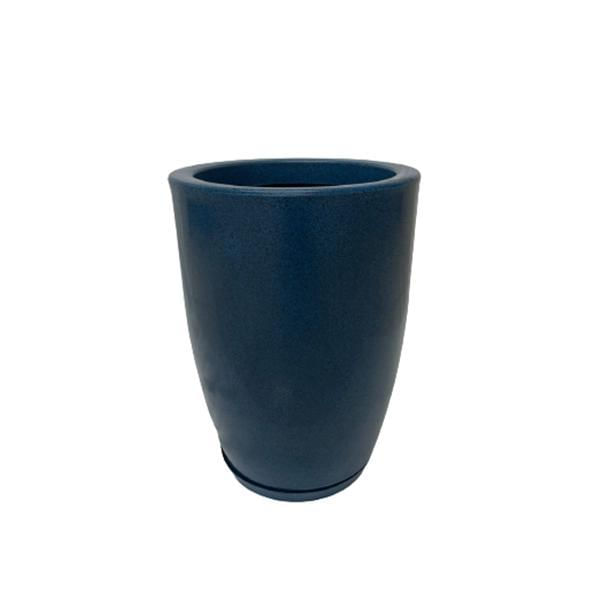 Vaso Plantas Coluna Azul Polietileno 66x36x24 Mato Verde