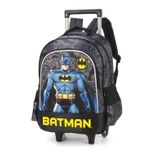 Mochila Infantil Escolar Menino Batman Preto 33x44x16cm