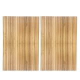 Cabeceira Esmeralda Madeira Maciça Ripada 200cm Para Cama King Size Marrom