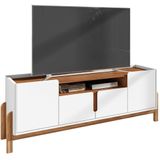 Rack Para Sala 170 Cm 011080 Branco Cedro Dcasa Branco Cedro